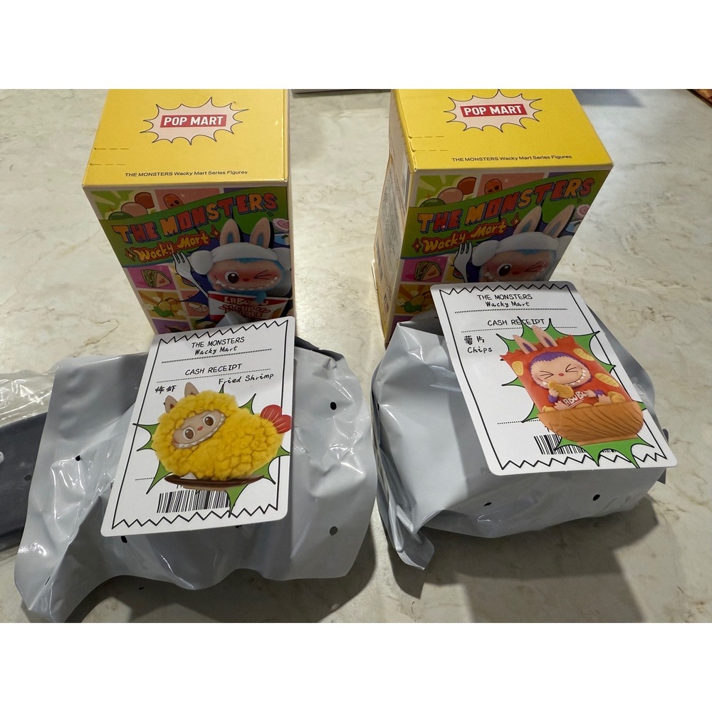 Pop Mart The Monsters Wacky Mart Figures Fried Shrimp and‎ Chips US Seller